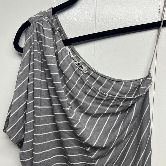 Michael Stars One Shoulder Women's Striped Flowy Top One Size - Picture 4 of 9
